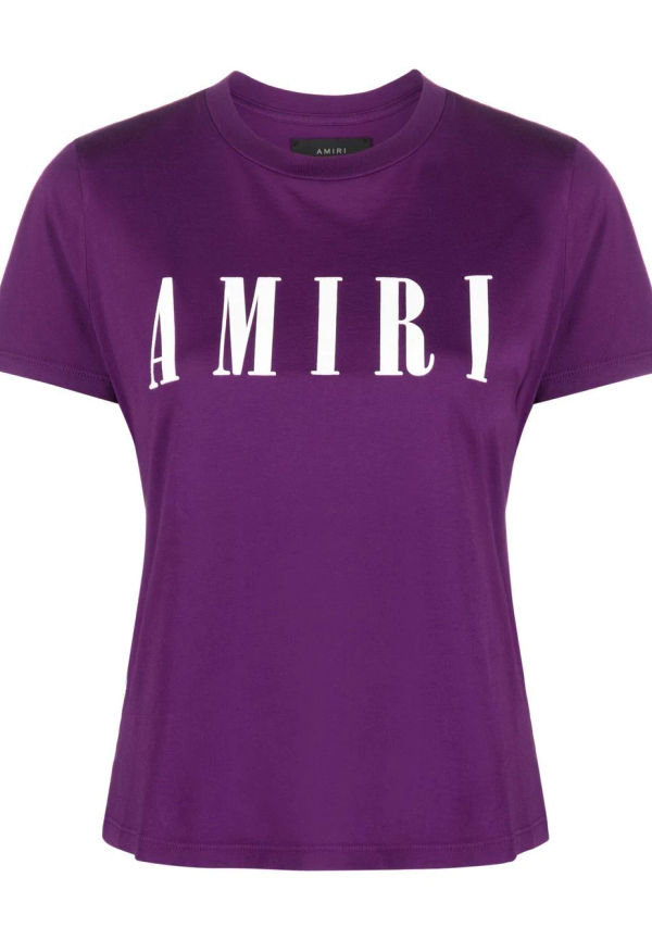 AMIRI t-shirt med logotyp - Lila