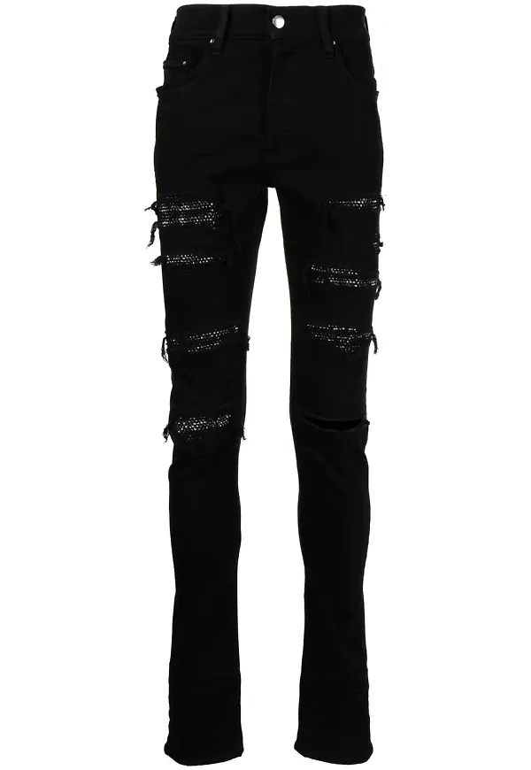AMIRI Thrasher jeans med strass - Svart