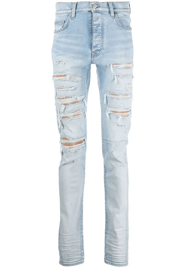 AMIRI Thrasher skinny-jeans med slitning - Blå