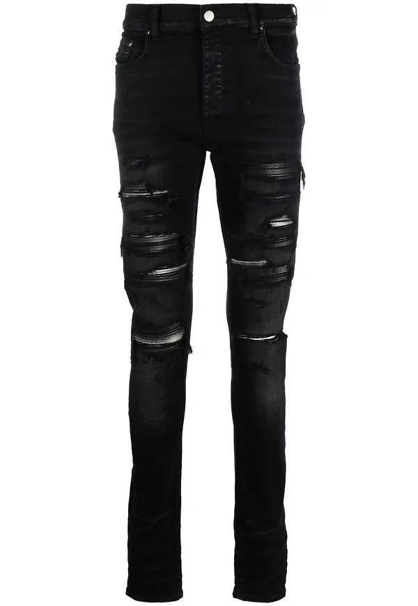 AMIRI Thrasher skinny-jeans med slitning - Svart