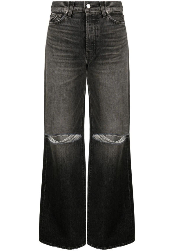 AMIRI wide leg-jeans med slitning - Grå