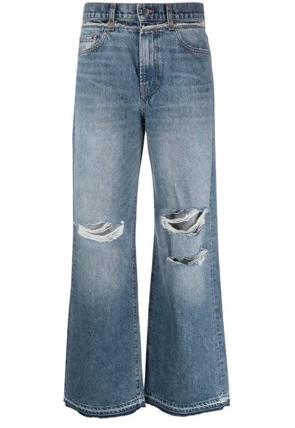 AMIRI wide leg-jeans - Blå