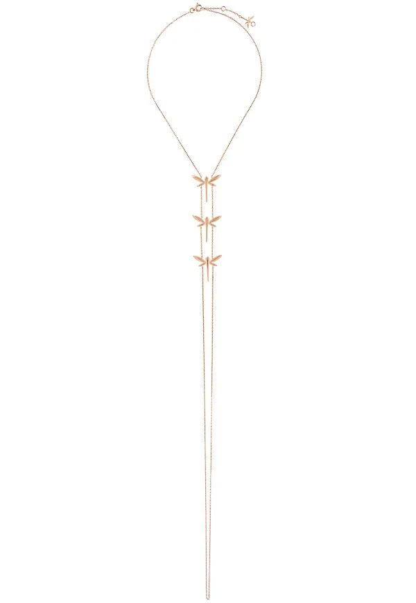 Anapsara dragonfly necklace - Rosa