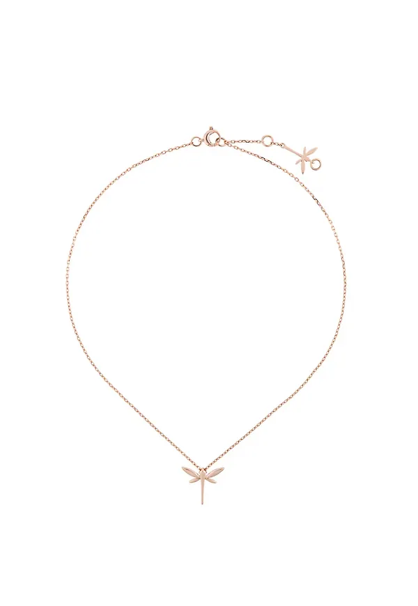 Anapsara halsband i 18K roséguld - Guldfärgad