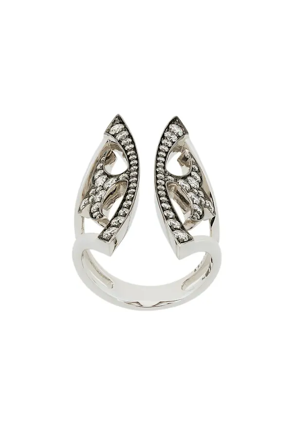 Anapsara Knight Kiss ring - Metallic