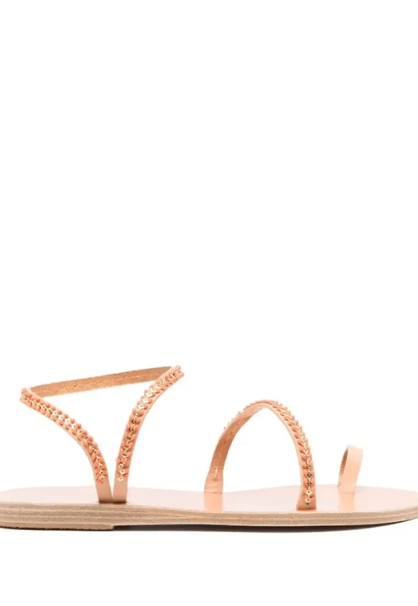 Ancient Greek Sandals Flat Sandals Beige, Dam