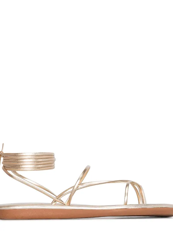 Ancient Greek Sandals flipflops - Guldfärgad