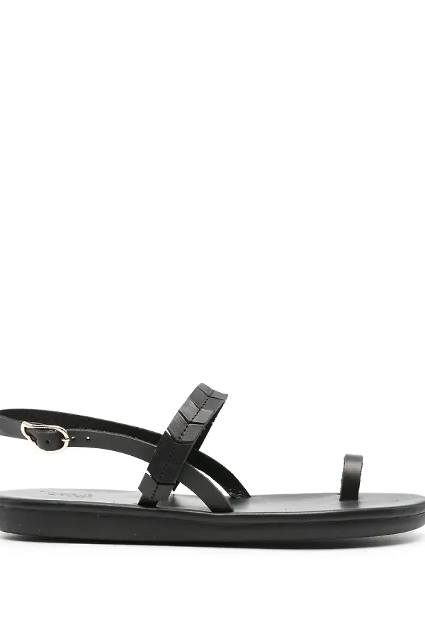Ancient Greek Sandals Kamara lädersandaler - Svart