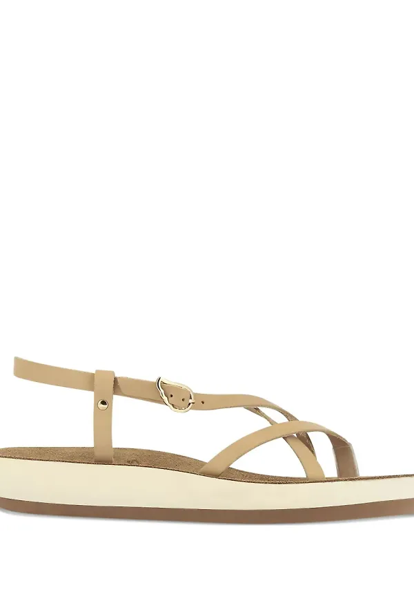 Ancient Greek Sandals lädersandaler med korsrem - Neutral