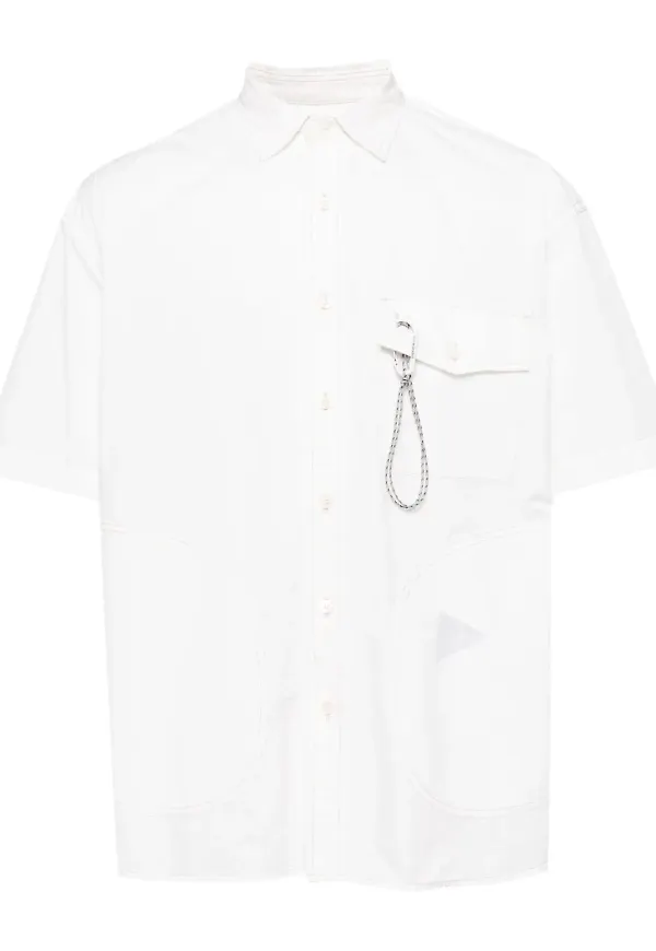 and Wander t-shirt med applikation - Vit