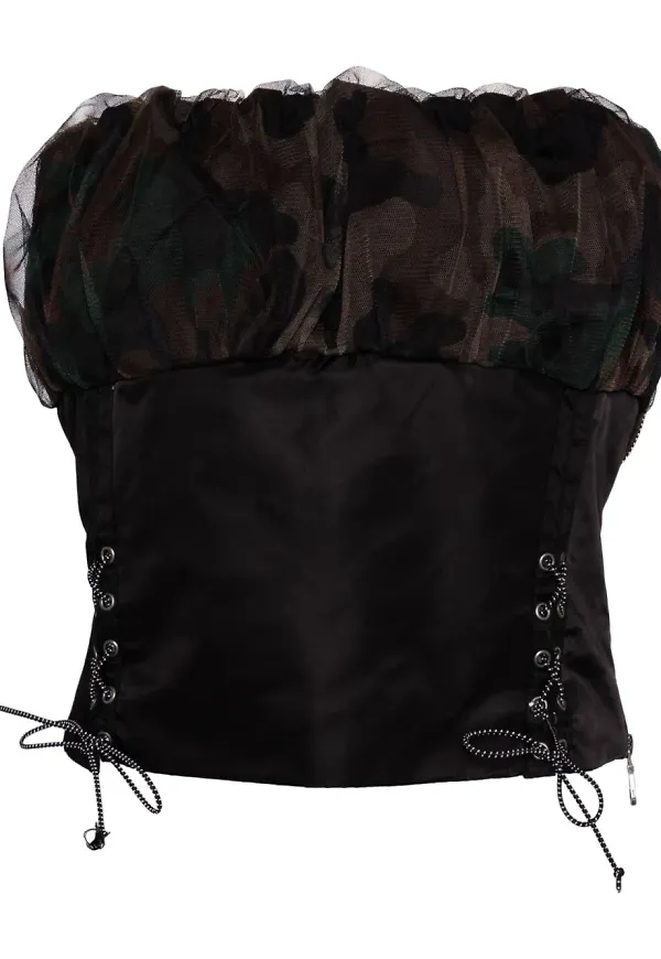 Andersson Bell ISLA rynkad bustier - Svart