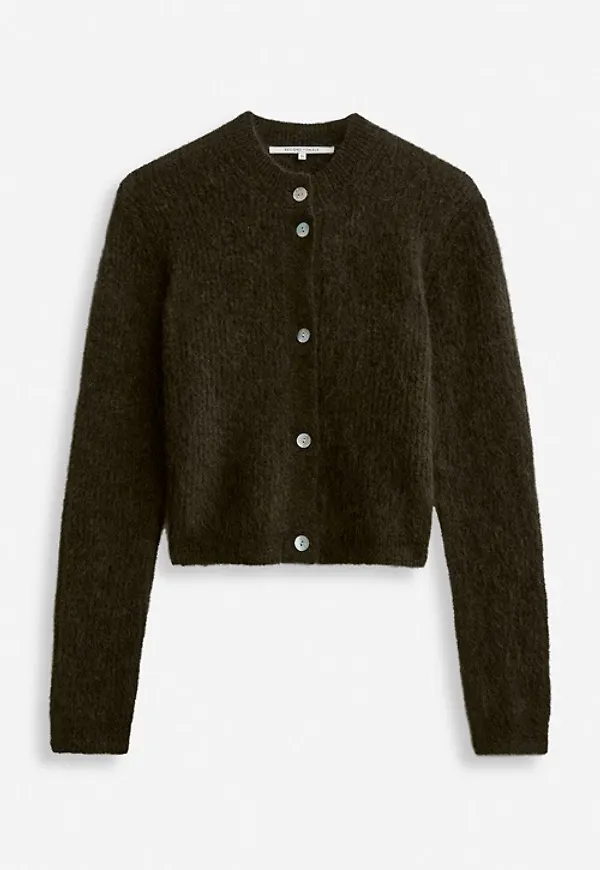 Andrea rib ls cardig