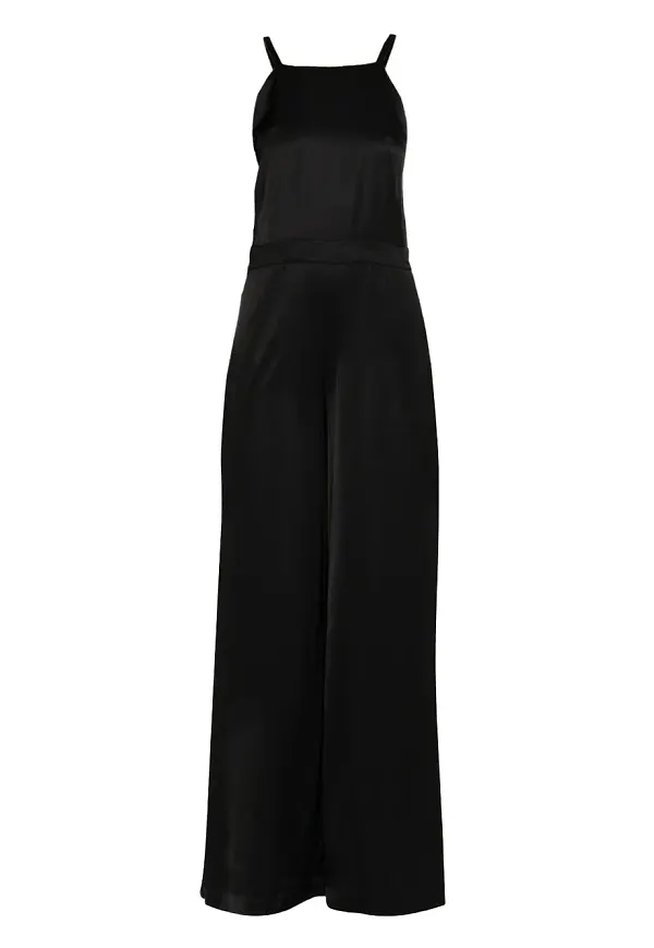 Andrea Ya'aqov satinerade jumpsuits - Svart