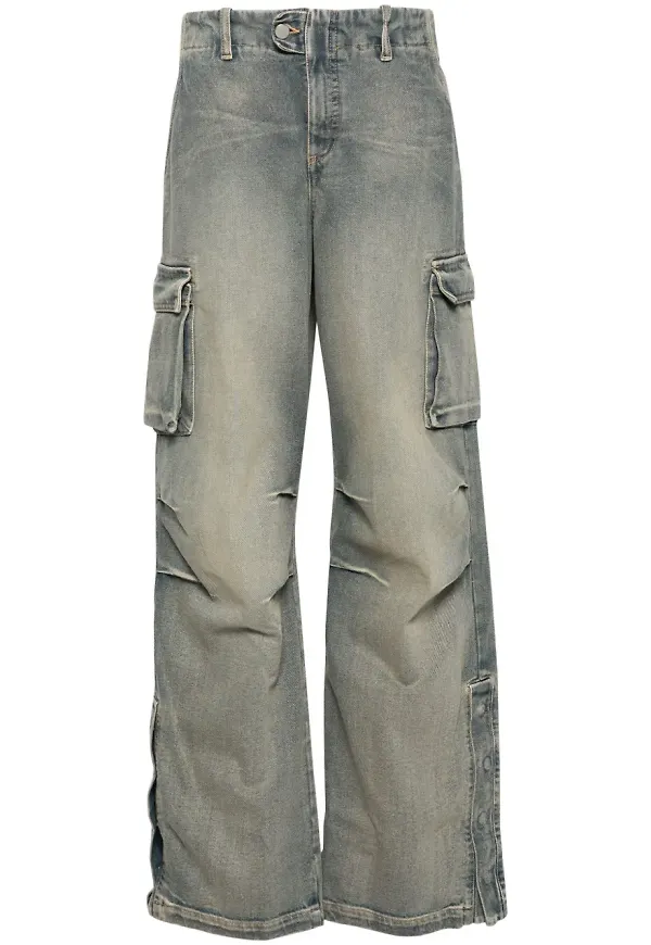 Andrea Ya'aqov wide leg-jeans - Blå