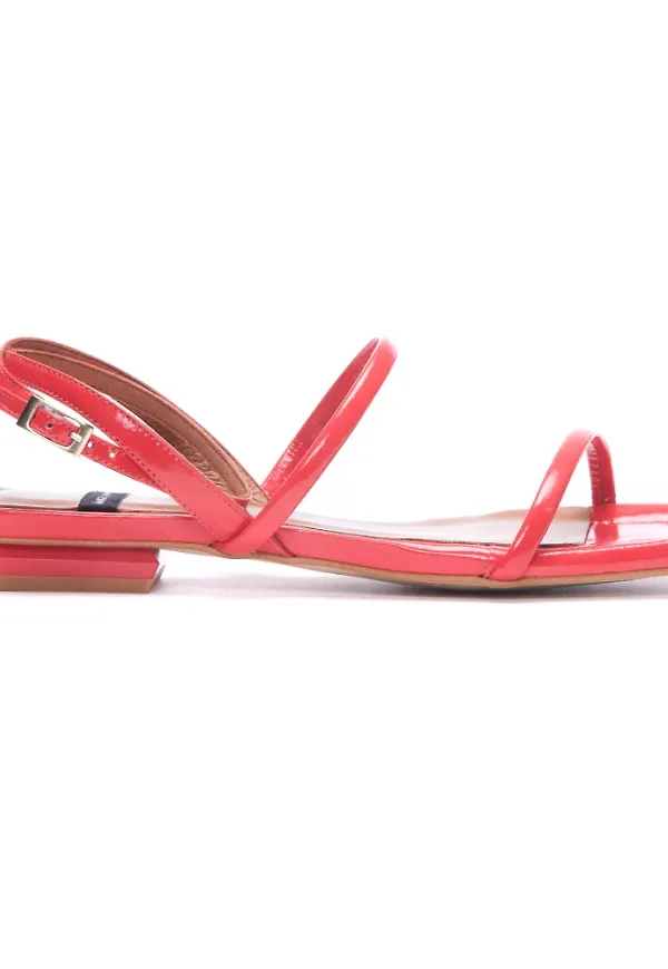 Angel Alarcon Flat Sandals Röd, Dam