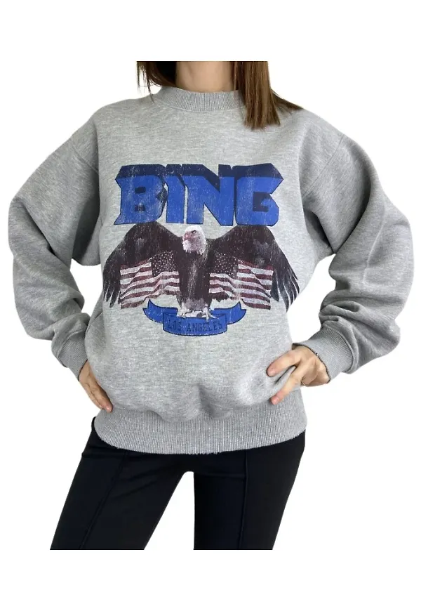 Anine Bing Sweatshirts & Hoodies Grå, Dam