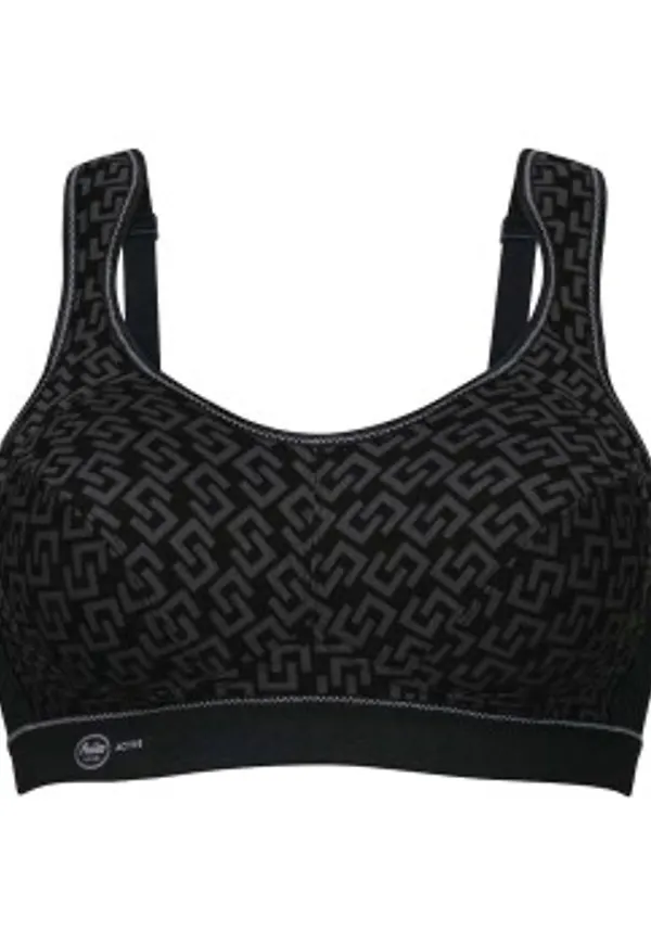 Anita BH Active Extreme Control Sports Bra Svart Mönster G 100 Dam