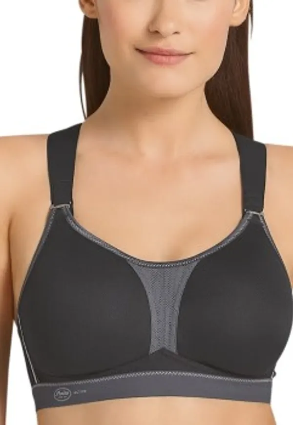 Anita BH Active Racerback Sports Bra Svart/Grå G 70 Dam