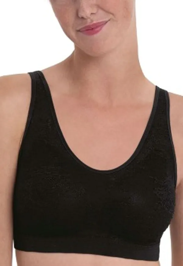 Anita Care BH Essential Lace Post Mastectomy Bralette Svart Small Dam