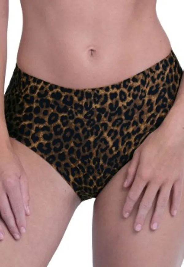 Anita Trosor Essentials High Waist Brief Brun mönstrad Small Dam