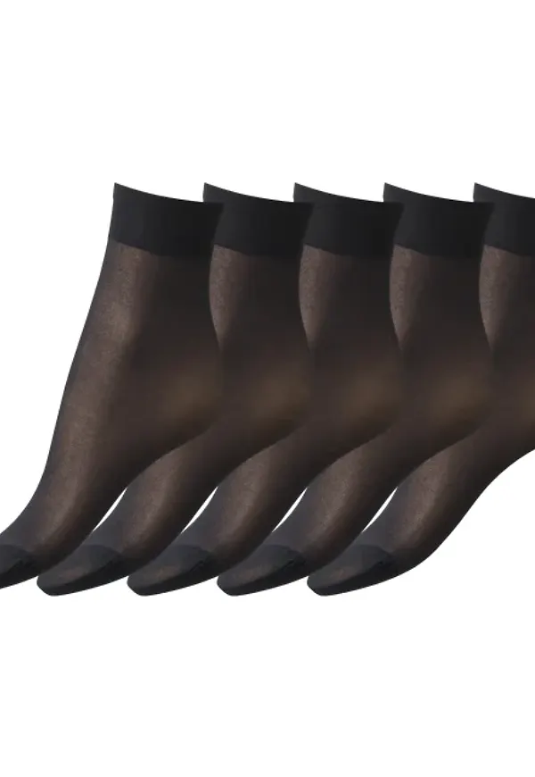 Ankelsockor, 20 Den, Matt, 5-pack