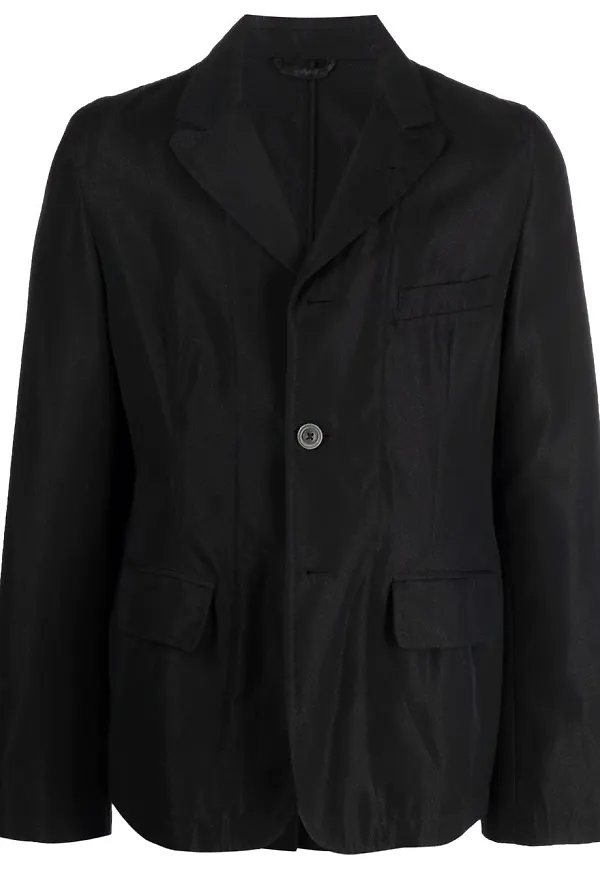 Ann Demeulemeester enkelknäppt finblazer - Svart