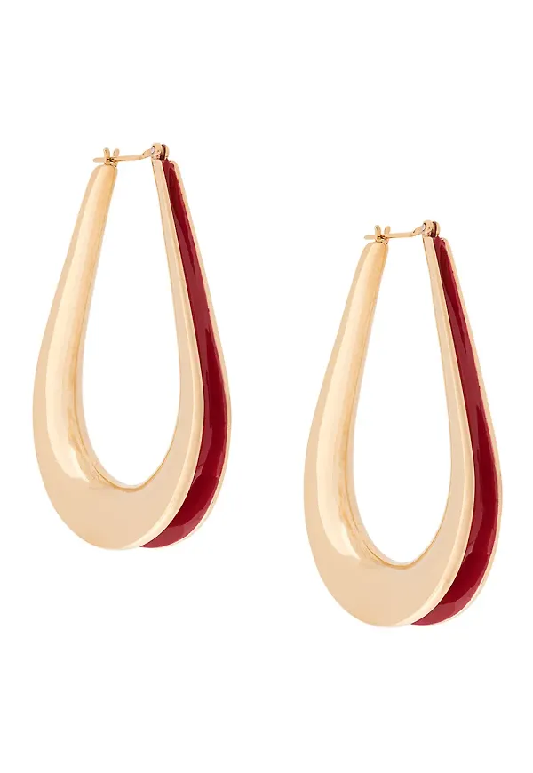 Annelise Michelson Ellipse M hoops - Guldfärgad
