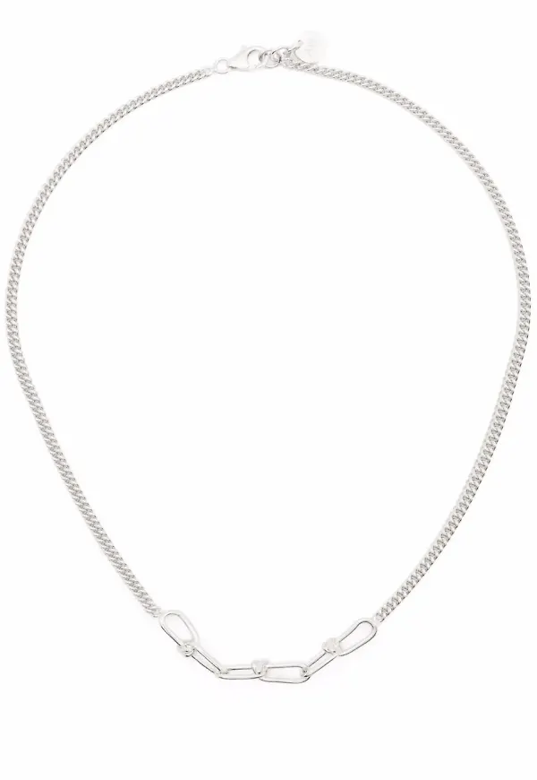 Annelise Michelson Wire Boyfriend kedjehalsband - Silverfärgad