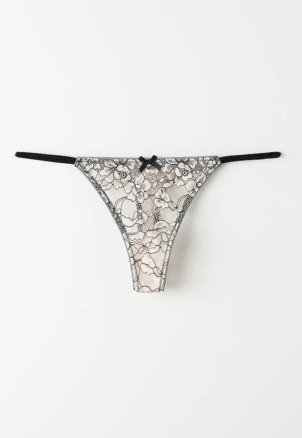 Annie lace thong