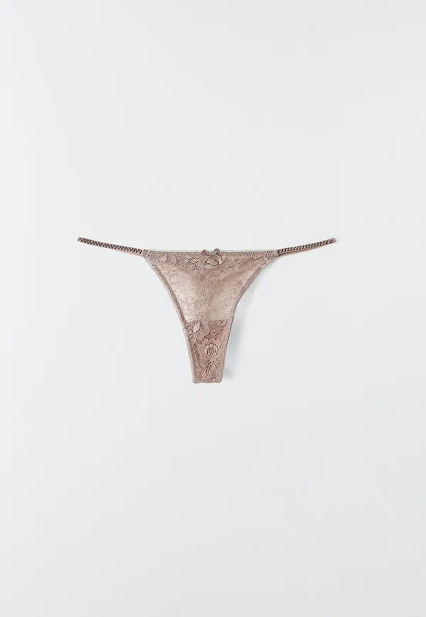 Annie lace thong