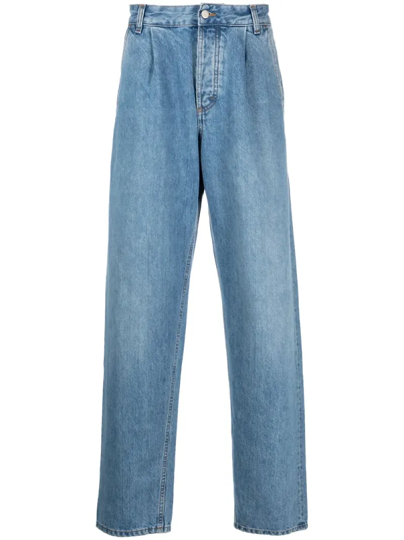 Another Aspect 2.0 straight-jeans - Blå