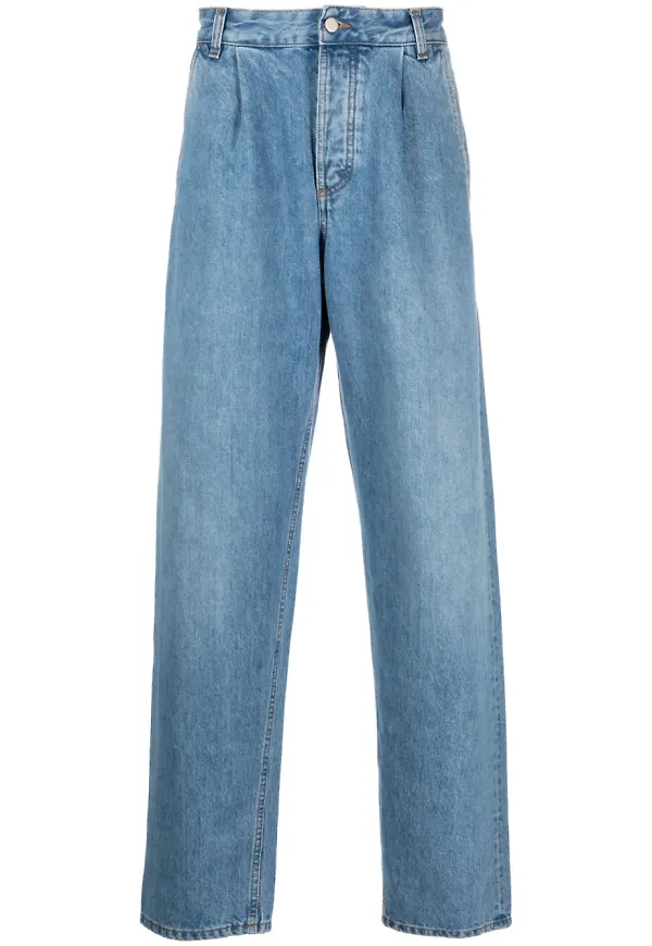 Another Aspect 2.0 straight-jeans - Blå