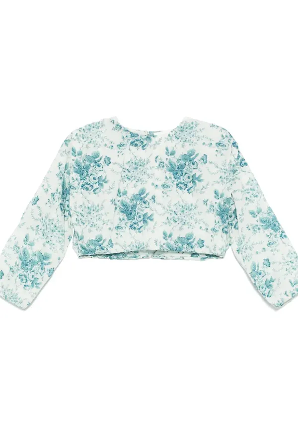 Antik Batik Cinz croptop - Blå
