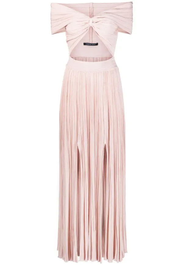 Antonino Valenti stickad klänning med plisserad effekt - Rosa – Farfetch