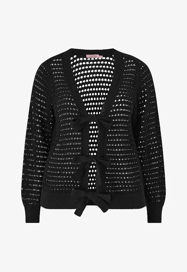 Anyday - Cardigan Happy 182 - Svart