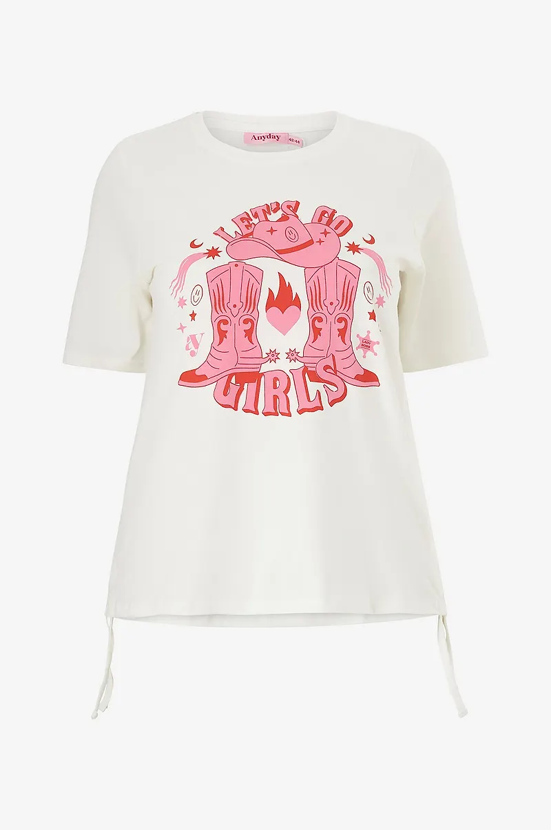 Anyday - Topp Marie 126 - T-shirt - Vit