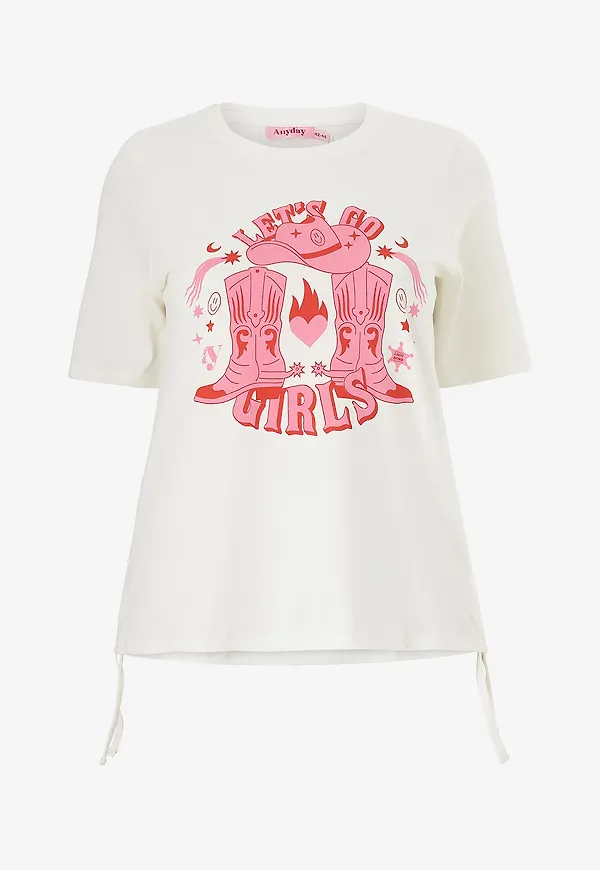 Anyday - Topp Marie 126 - T-shirt - Vit