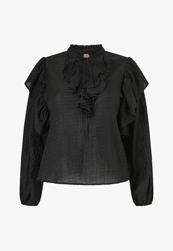 Anyday - Blus Any-agnes 323 - Blouse - Svart