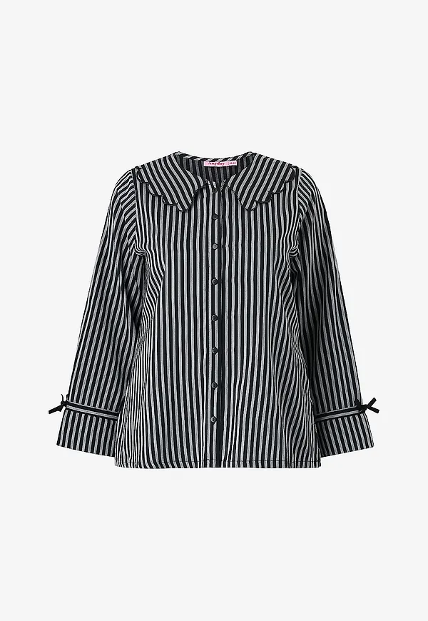 Anyday - Blus Any-Olivia 446 - Blouse - Svart