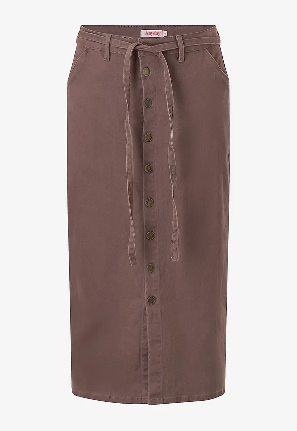 Anyday - Denimkjol Any- Katina 472 - Skirt - Brun