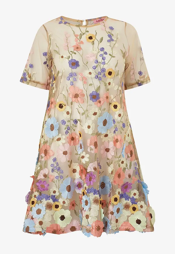 Anyday - Klänning Flora 274 - Dress - Rosa