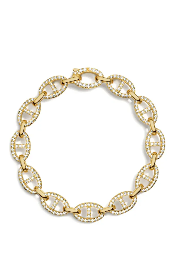 APM Monaco Maille Marine armband - Guldfärgad
