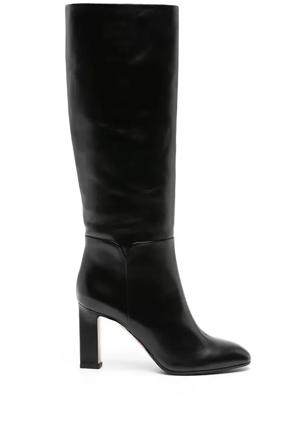 Aquazzura Sellier läderstövlar 85 mm - Svart