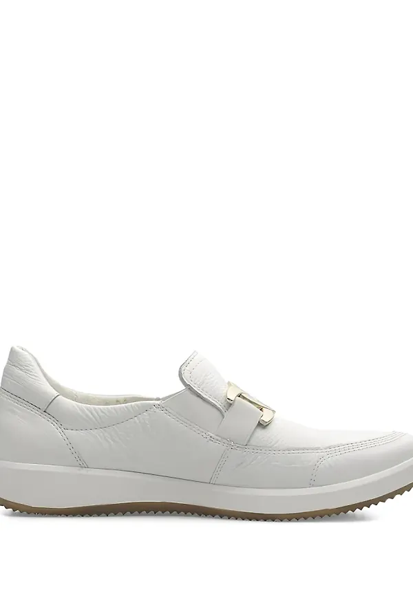 ARA loafers i slip on-modell - Vit