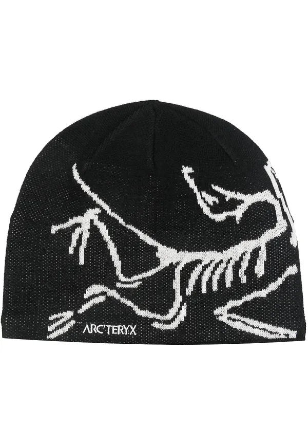 Arc'teryx mössa med fågelintarsia - Svart