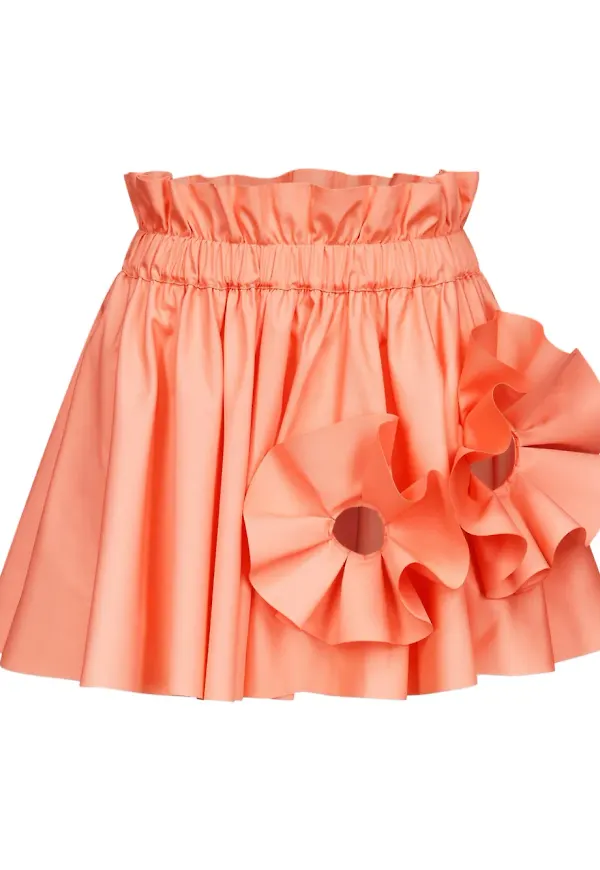 AREA minikjol med blomapplikation - Rosa