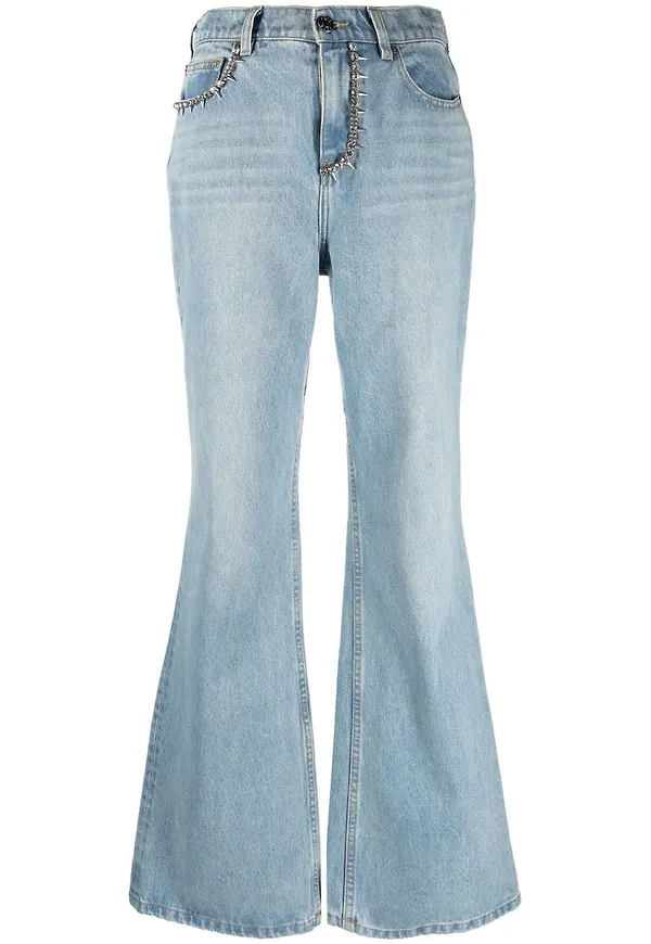 AREA Nameplate flare-jeans - Blå