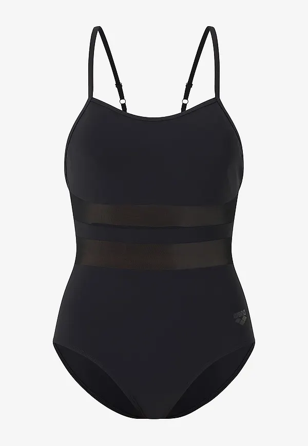 Arena - Baddräkt Women's Arena Mesh Equals Swimsuit Back B - Svart