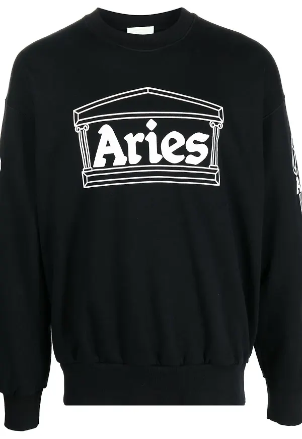 Aries tröja med logotyp - Svart