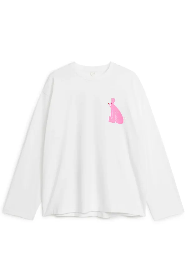 ARKET and YUK FUN Long-Sleeve T-Shirt - White